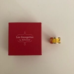 Stunning yellow ring designer sale ADJUSTABLE SIZE